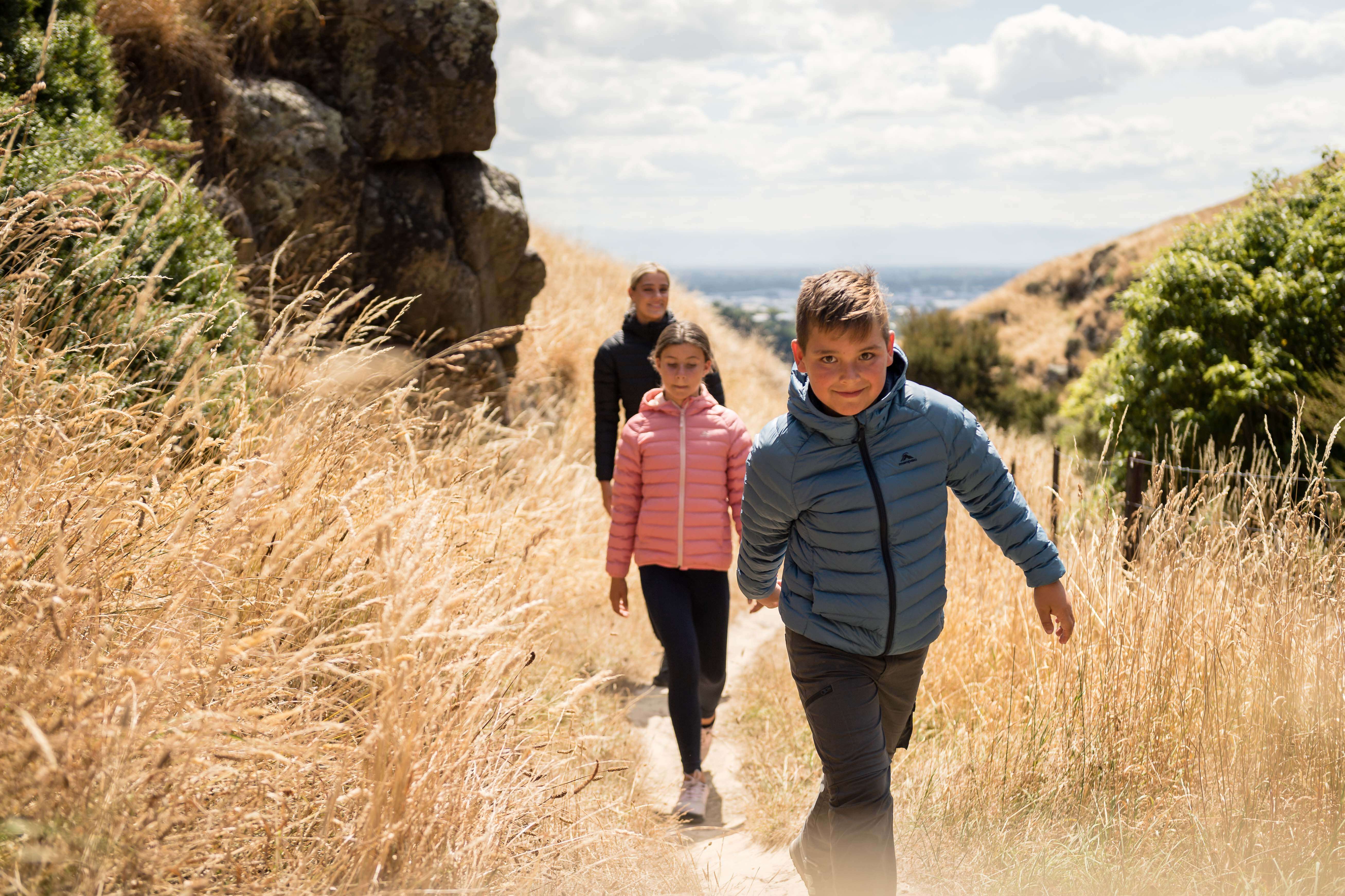 Children on a day hike